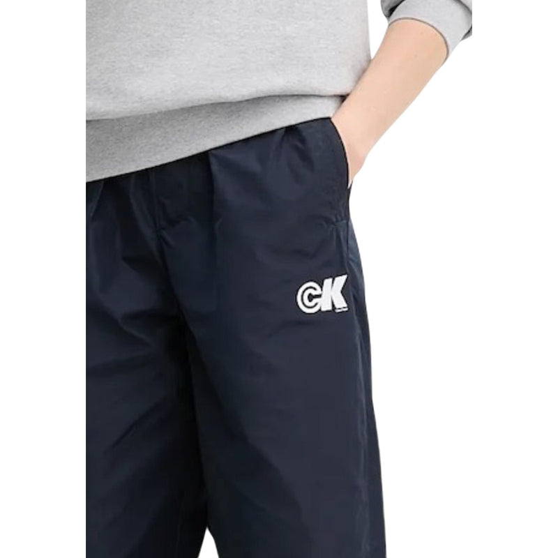 Calvin Klein Jeans Pantalon en polyester bleu pour femmes