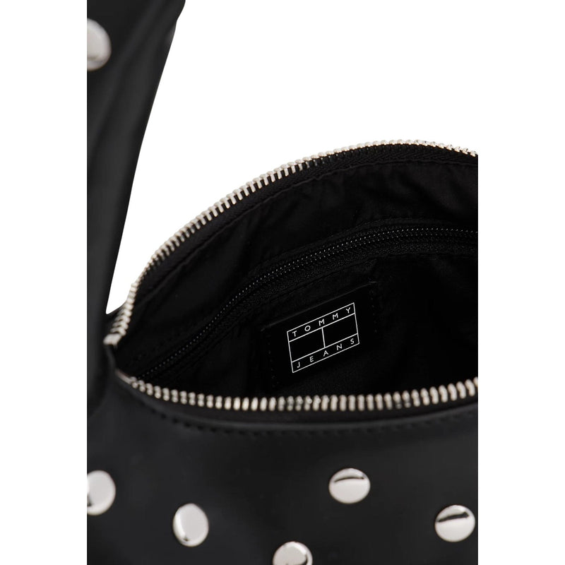 Sac à main Tommy Hilfiger en polyuréthane noir avec poche zippée