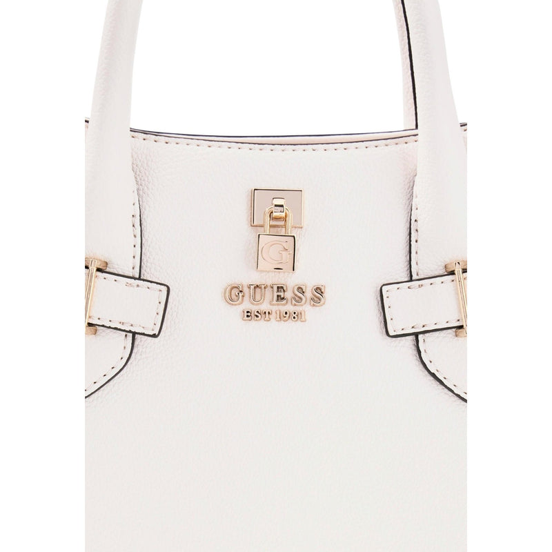 Guess White Polyurethane Handbag with Shoulder Strap