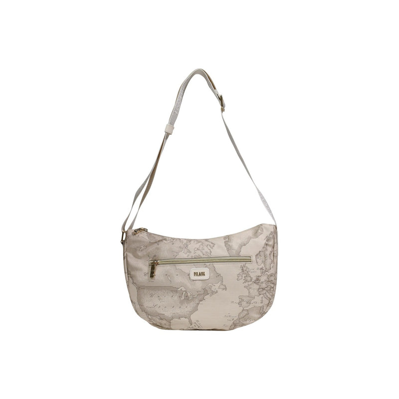 Alviero Martini Prima Classe Beige Printed Shoulder Bag