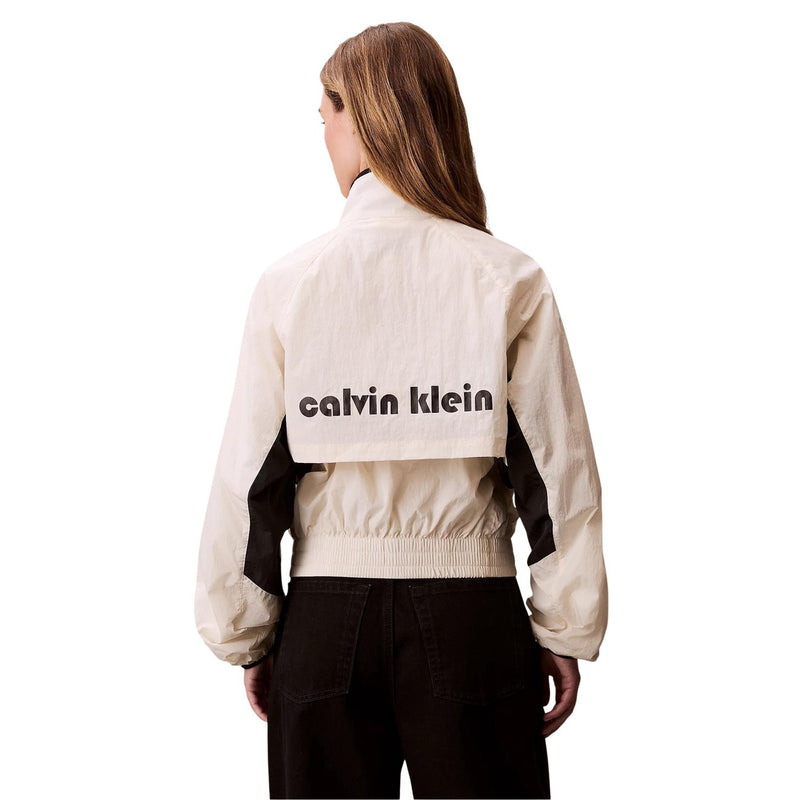 Calvin Klein Jeans Women White Turtleneck Blazer
