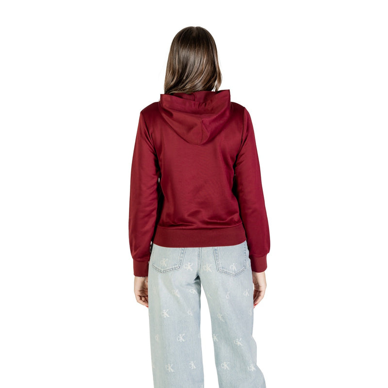 Calvin Klein Women Bordeaux Hooded Fall Winter Sweatshirt with Pockets (sweat-shirt à capuche avec poches)