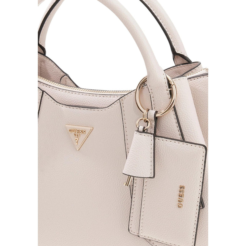 Guess Pink Handbag with Shoulder Strap and Zip Pocket