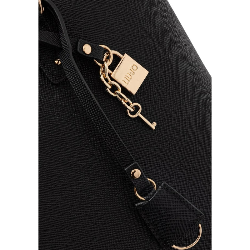 Liu Jo Black Polyurethane Handbag with Inside Pocket